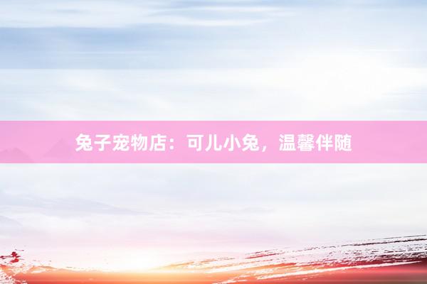 兔子宠物店：可儿小兔，温馨伴随